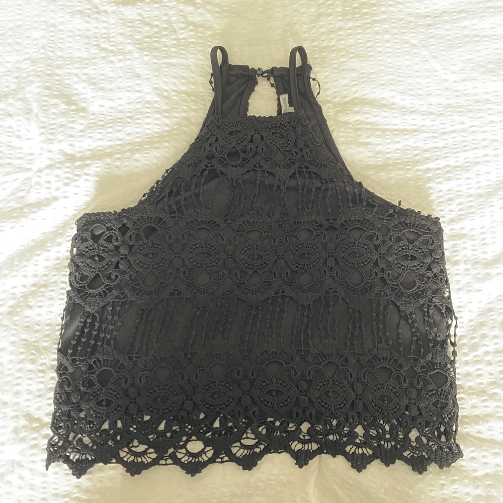 Black crop top